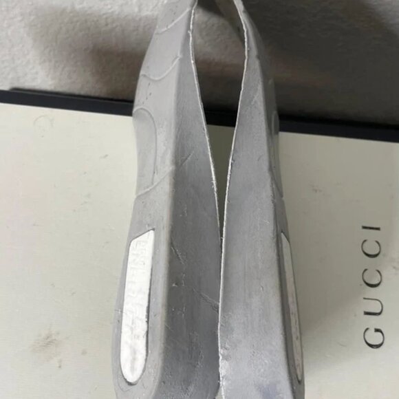 Golden Goose Mid Star White Blue Leather Sneaker Men's 41 EU/8 US Made In Italy - Picture 12 of 13